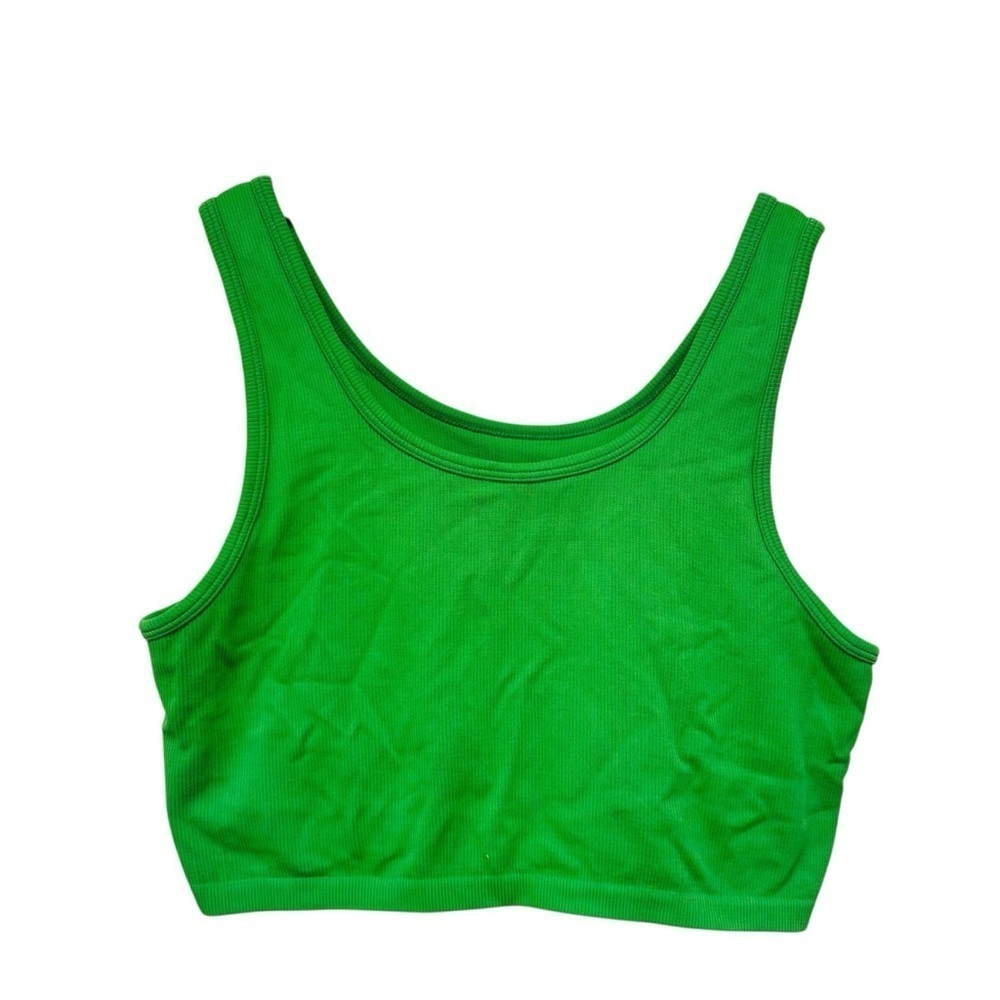 Aerie Offline Ribbed Square Neckline Sports Bra - Picture 2 of 9